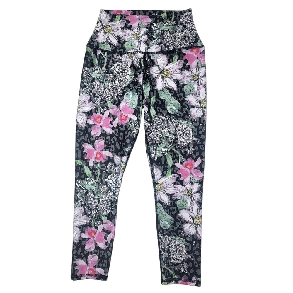 Evolution and Creation Floral Crop Leggings SZ Medium